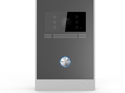 Single Button Black SIP Video Door Station with POE