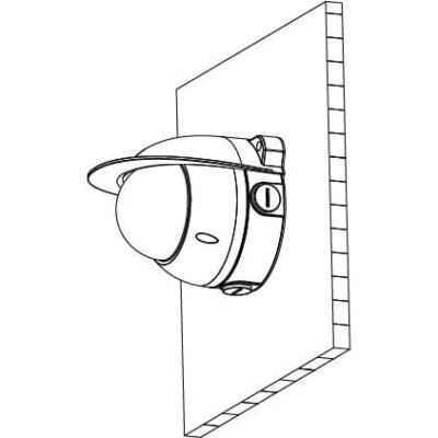 Rain Cover Dome Camera Wall Plate - VSBKTA200W