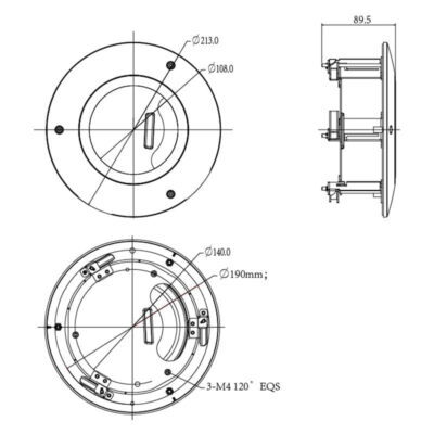 Recessed Ceiling Mount Bracket - VSBKTB201C