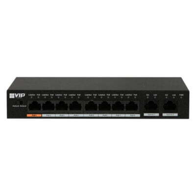 8-port Unmanaged PoE+ Switch (2 Uplink ports, 1 Hi-PoE port)