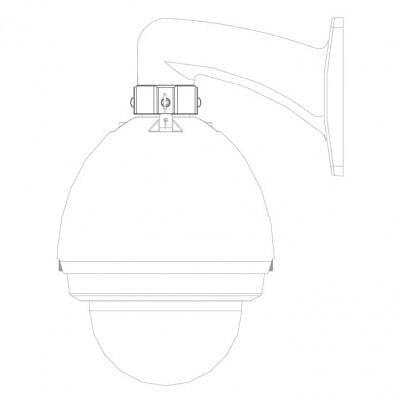 Ceiling/Wall Mount Adapter for PTZ Cameras - VSBKTA111 - Image 2