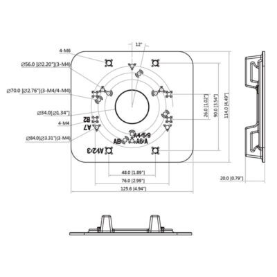 Dual Clamp Pole Mount Camera Bracket - VSBKTA152E