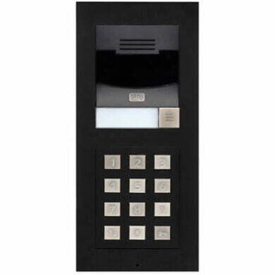 2N® IP Verso - main unit with camera, keypad, and mount -black