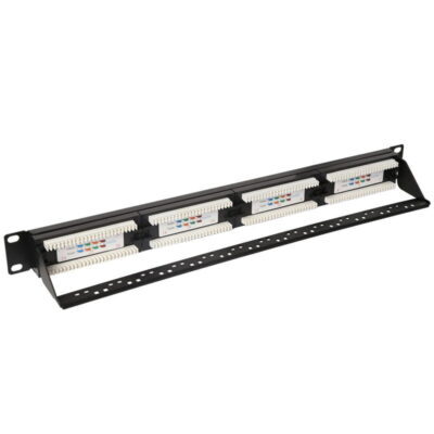 24-Port CAT5e Patch Panel (1U) - RMC-PP24-5-T - Image 2