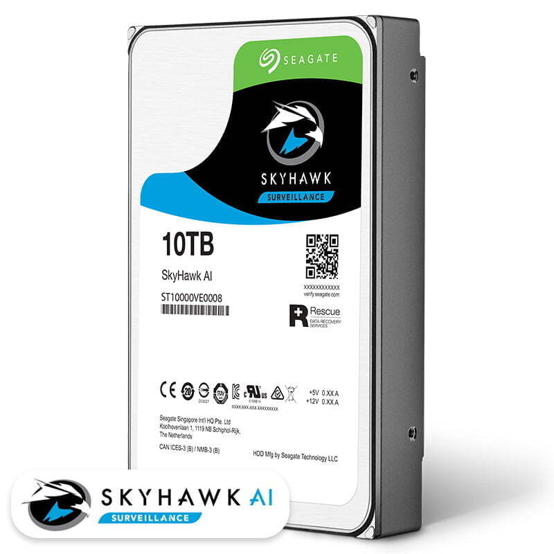 10TB SkyHawk AI Surveillance Hard Disk Drive - HD10TBSA