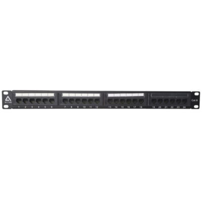 24-Port CAT6 Patch Panel (1U) - RMC-PP24-6