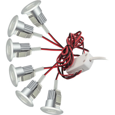 6 Round 3W LED Dimmable Cabinet Lights (3000K)