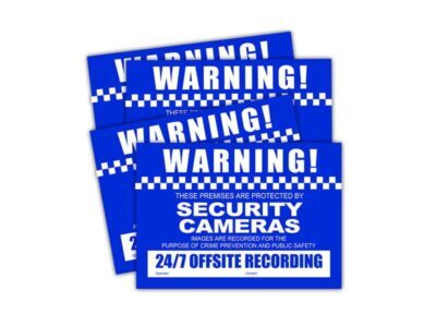 CCTV Warning Stickers (4 pack) - Small Size