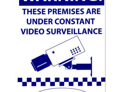 Securview CCTV Warning Sign A3 Size