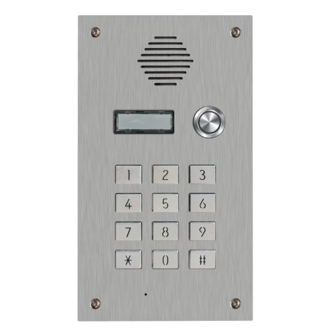 LTE 4G Door Intercom - 1 buttons, Keypad, 2 doors AN3804