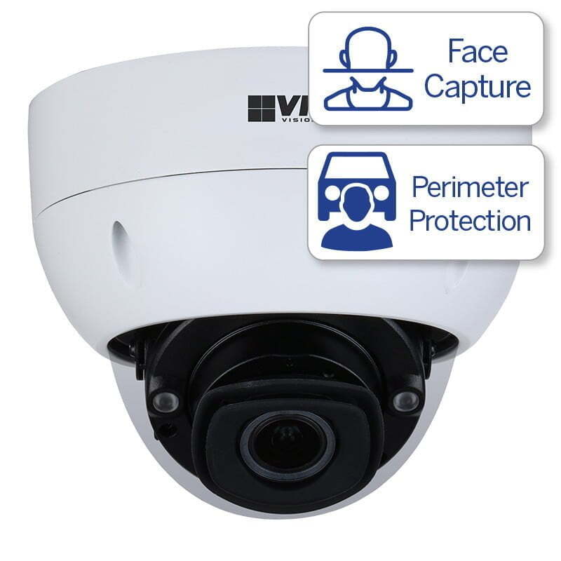 Ultimate AI Series 8.0MP Motorised Vandal Dome - VSIPU-8DIRM-I