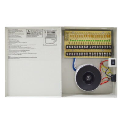 24VAC 18 Channel 10A Heavy Duty Transformer - CCTV Power Supply
