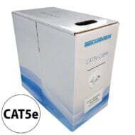 CAT5E Solid Core Cable Unshielded (White) 305m Pullbox