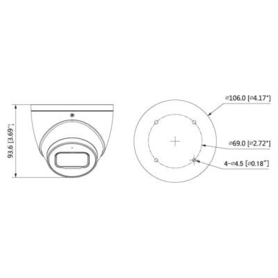 Professional AI Series 6.0MP Fixed Turret Dome