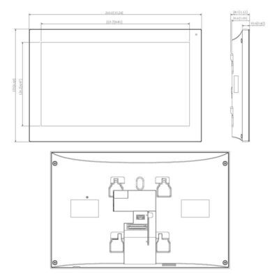 Residential Series Large IP Intercom Monitor (Black)