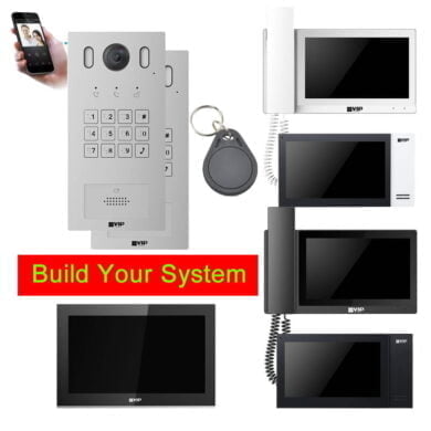 Video Intercom System with Keypad, Card Reader - System Builder