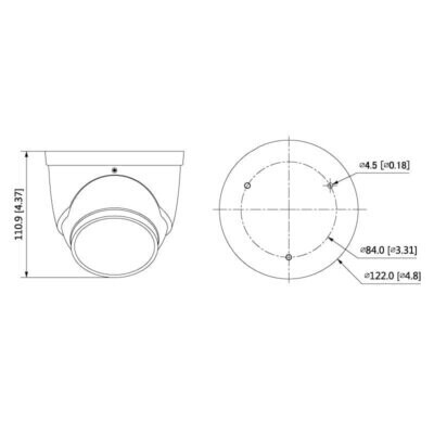 Professional AI Series 8.0MP Fixed Deterrence Turret