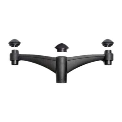 Midipilar Pole Bracket - Double (Black) - FU-MID-P2B