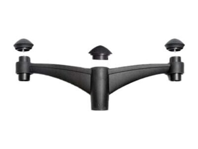 Midipilar Pole Bracket - Double (Black)