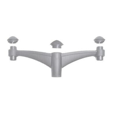 Midipilar Pole Bracket - Double (Grey) - FU-MID-P2G