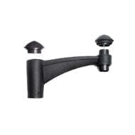 Midipilar Pole Bracket - Single (Black) - FU-MID-P1B