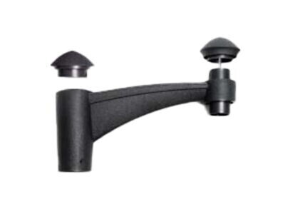 Midipilar Pole Bracket - Single (Black)