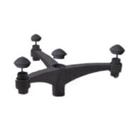 Midipilar Pole Bracket - Triple (Black) - FU-MID-P3B