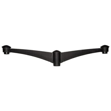 Pilar Pole Bracket - Double (Black) - FU-PIL-P2B