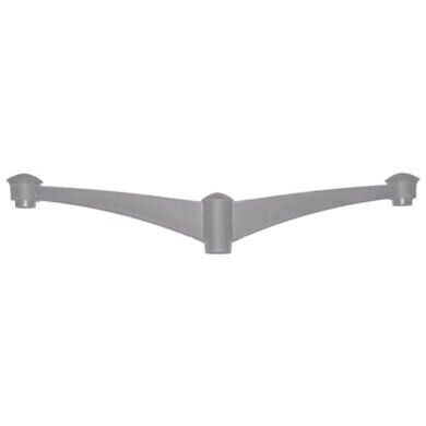 Pilar Pole Bracket - Double (Grey) - FU-PIL-P2G