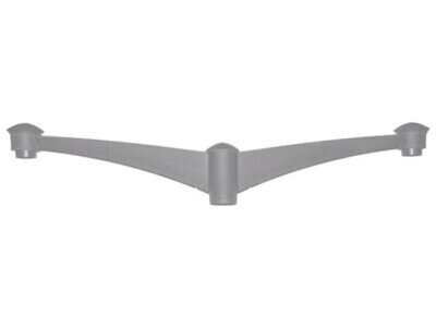 Pilar Pole Bracket - Double (Grey) - FU-PIL-P2G<br><small class="product-sku">SKU: FU-PIL-P2G</small><dl style="font-size:smaller"></dl>