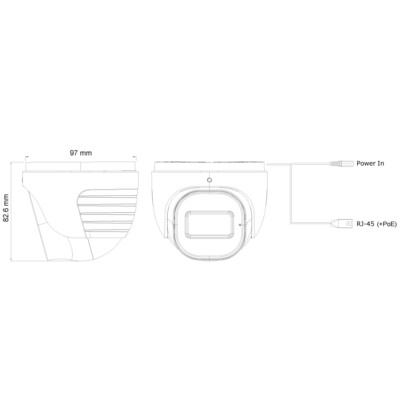 20M IR 2MP Fixed Lens Dome - DI-320IPSN-28