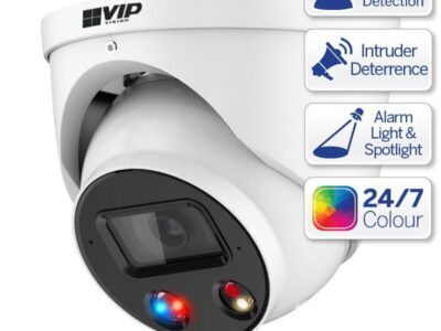 Professional AI Series 6.0MP Fixed Deterrence Turret - VSIPP-6DG-ID4