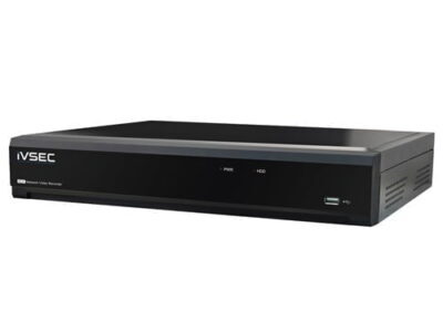 IVSEC NVR, 4 Ch, 8MP, 4 PoE+ Ports, 1 Bay, H265, 4K HDMI, IVS/AI
