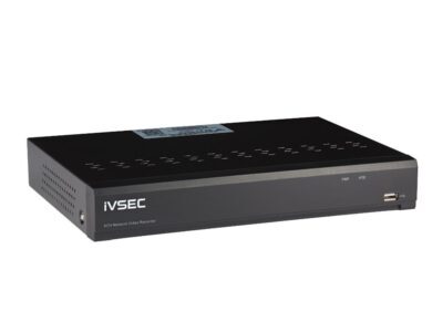 IVSEC NVR, 8 Ch, 12MP, 8 PoE+ Ports, 2 Bays, H265, 4K HDMI, IVS