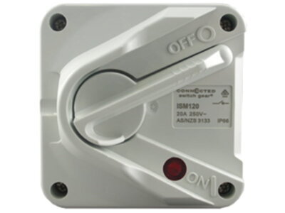 Impact Series Single Pole Weatherproof Isolating Switch - CS-ISM120