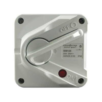 Impact Series Single Pole Weatherproof Isolating Switch - CS-ISM120