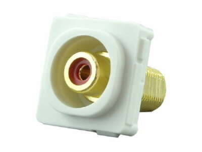 RCA Mechanism Recessed Red ID - White - CS-MRCARR