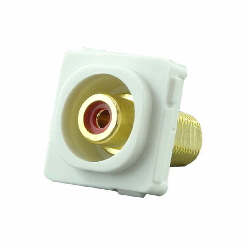 RCA Mechanism Recessed Red ID - White - CS-MRCARR