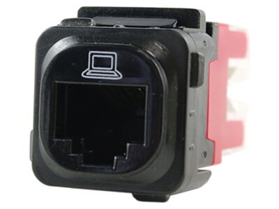 RJ45 CAT5E Data Jack - Black - CS-CAT5EB