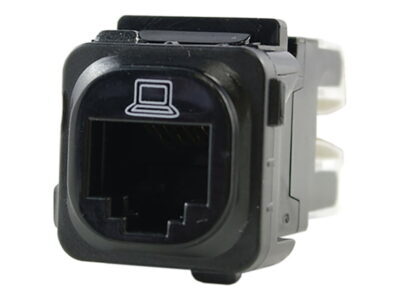 RJ45 CAT6 Data Jack - Black - CS-CAT6B