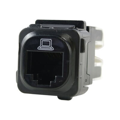 RJ45 CAT6 Data Jack - Black - CS-CAT6B
