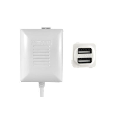 Dual USB Charger Fast Charge - White - CS-MUSB31R