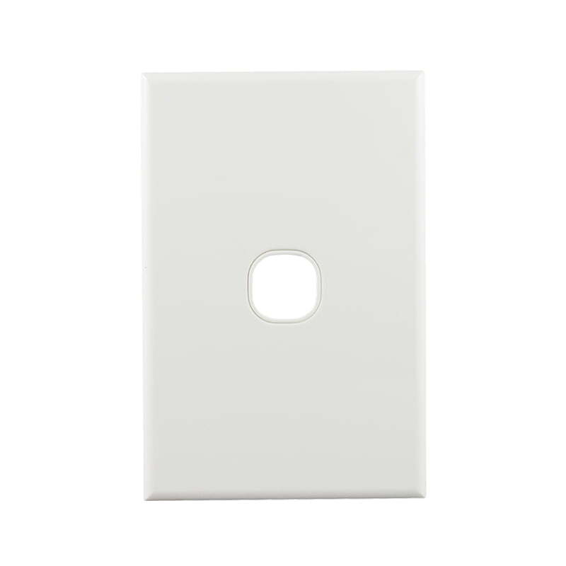 Basix S Series Grid Plate 1 Gang - White
