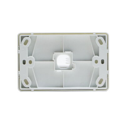 Grid Plate 1 Gang - White - ESW101 - Image 2
