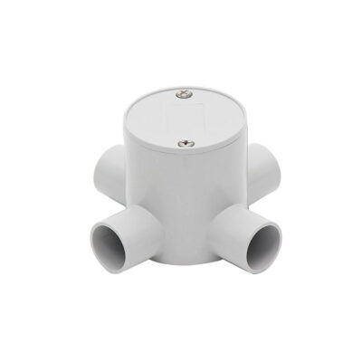 25mm Grey 4-way Deep Junction Box - CNA167