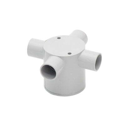 25mm Grey 4-way Deep Junction Box - CNA167 - Image 4