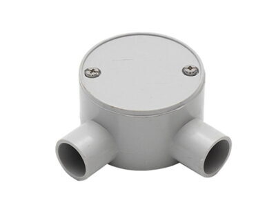 20mm Grey 2-way Angled Junction Box - CNA128