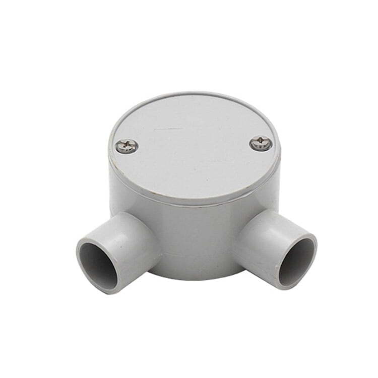 20mm Grey 2-way Angled Junction Box - CNA128