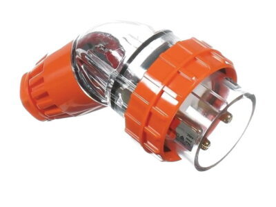 3 Pin Round Angled Industrial Plug 20A - PA320R3P