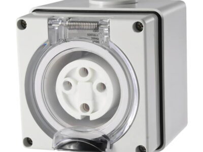 4 Pin Round Industrial Socket 50A - S450R3P